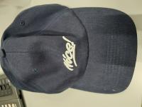 BLUE CAP   WTITTEN &quot;NICE&quot; ON IT